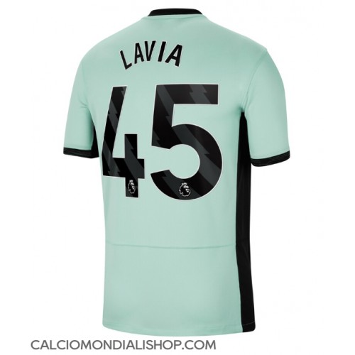 Maglie da calcio Chelsea Romeo Lavia #45 Terza Maglia 2023-24 Manica Corta